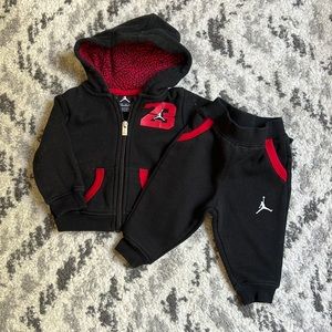 Jordan Sweatpants and Zip Up Hoodie Set Infant Baby Boy